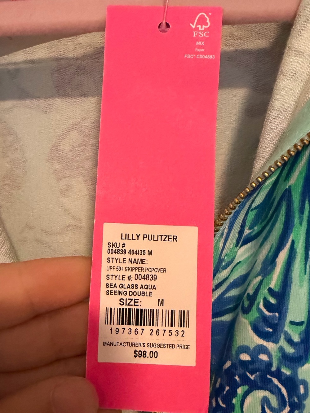 NWT Lilly Pulitzer popover - Picture 2 of 3